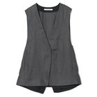 【プレインピープル/PLAIN PEOPLE】のリネンオックスデザインベスト グレー|ID: prp329100004869088 ipo3291000000036310189