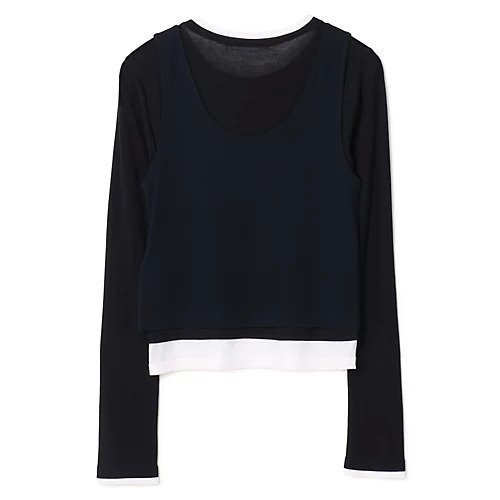 【プレインピープル/PLAIN PEOPLE】のシア―ハイツイストフライスレイヤードトップス 人気、トレンドファッション・服の通販 founy(ファニー) 　ファッション　Fashion　レディースファッション　Fashion for Women　トップス・カットソー　Cut & Sew Tops　洗える　Machine Washable　other-2|ID: prp329100004869090 ipo3291000000036284380