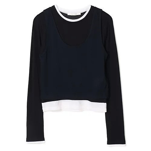 【プレインピープル/PLAIN PEOPLE】のシア―ハイツイストフライスレイヤードトップス インテリア・キッズ・メンズ・レディースファッション・服の通販 founy(ファニー) https://founy.com/ ファッション Fashion レディースファッション Fashion for Women トップス・カットソー Cut & Sew Tops 洗える Machine Washable |ID: prp329100004869090 ipo3291000000036310198