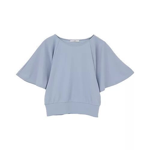 【ジュリエ/Julier】のフロウスムースショートトップス インテリア・キッズ・メンズ・レディースファッション・服の通販 founy(ファニー) 　ファッション　Fashion　レディースファッション　Fashion for Women　トップス・カットソー　Cut & Sew Tops　コレクション　Collection, Seasonal Line　ショート　Short, Short Length　バランス　Balance, Style Balance　フィット　Fit, Slim Fit　フレア　Flare, Flared　半袖　Short Sleeve, Half Sleeve　無地　Plain, Solid Color　ヨガ　Yoga, Yoga Wear　ランニング　Running, Running Wear, Activewear, Jogging　リラックス　Relax, Relaxed Fit　ライトブルー|ID: prp329100004869095 ipo3291000000036284416