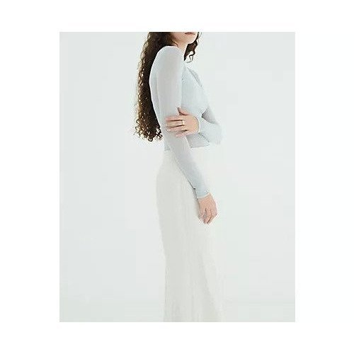 【クラネ/CLANE】のSHEER TULLE TOPS 人気、トレンドファッション・服の通販 founy(ファニー) 　ファッション　Fashion　レディースファッション　Fashion for Women　トップス・カットソー　Cut & Sew Tops　インナー　Innerwear　ストレッチ　Stretch, Stretchy Fabric　チャーム　Charm, Pendant　パイピング　Piping, Trim Design　ロング　Long, Long-Length　エレガント 上品　Elegant　other-2|ID: prp329100004869313 ipo3291000000036288146