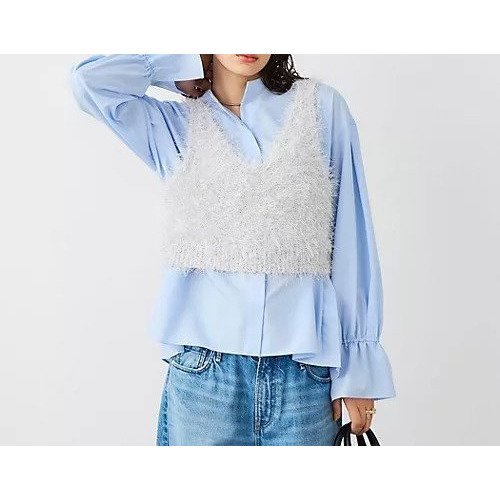 【ノーリーズソフィー/NOLLEY'S sophi】の《手洗い可能》ラメシャギー2WAYビスチェ インテリア・キッズ・メンズ・レディースファッション・服の通販 founy(ファニー) 　ファッション　Fashion　レディースファッション　Fashion for Women　トップス・カットソー　Cut & Sew Tops　ビスチェ　Bustiers & Corset Tops / Layered Bustier Style　2026年　2026　おすすめ　Recommended / Our Picks　カットソー　Cut and Sewn Top　スクエア　Square, Square Shape　タートルネック　Turtleneck, High Neck　ビスチェ　Bustier, Corset Top　シルバー|ID: prp329100004869427 ipo3291000000036289556