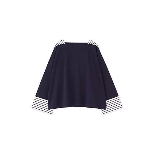 【ヒューマンウーマン/HUMAN WOMAN】のコットン32Gポンチカットソー 人気、トレンドファッション・服の通販 founy(ファニー) 　ファッション　Fashion　レディースファッション　Fashion for Women　トップス・カットソー　Cut & Sew Tops　カットソー・ベーシックTシャツ　Cut-and-Sewn Tops / Stretch Tees & Basics　おすすめ　Recommended / Our Picks　スタンダード　Standard, Basic　ストレート　Straight, Straight Cut　デニム　Denim, Jeans Material　ボトム　Bottoms, Lower Wear　ボーダー　Border, Stripe　other-3|ID: prp329100004869530 ipo3291000000036292351