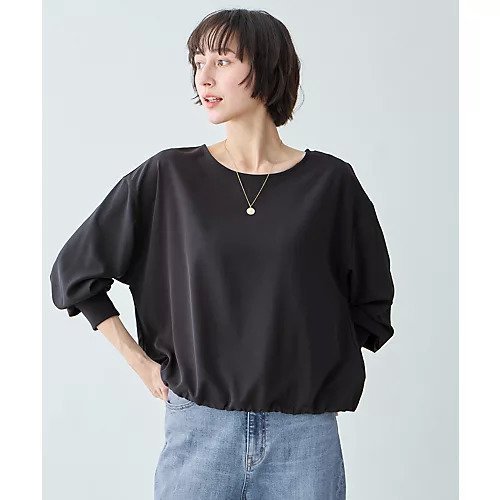 【エニー/ANY】の涼やかDRYブラウス インテリア・キッズ・メンズ・レディースファッション・服の通販 founy(ファニー) 　ファッション　Fashion　レディースファッション　Fashion for Women　トップス・カットソー　Cut & Sew Tops　シャツ・ブラウス・オフィスカジュアル　Elegant Blouses & Button-Ups　洗える　Machine Washable　ギャザー　Gathered, Ruffled　吸水　Absorbent, Quick-Dry　ジャケット　Jacket, Outerwear　スピンドル　Spindle, Drawcord　セットアップ　Set-Up, Coordinated Outfit　センター　Center, Center Line　デニム　Denim, Jeans Material　おすすめ　Recommended / Our Picks　スレート|ID: prp329100004869581 ipo3291000000036293063