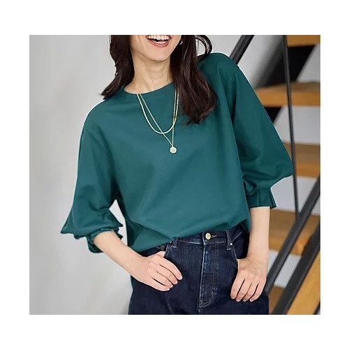 【エニー/ANY】のコンフォータブルブラウス インテリア・キッズ・メンズ・レディースファッション・服の通販 founy(ファニー) 　ファッション　Fashion　レディースファッション　Fashion for Women　トップス・カットソー　Cut & Sew Tops　シャツ・ブラウス・オフィスカジュアル　Elegant Blouses & Button-Ups　秋　Autumn　コンシャス　Conscious, Bodycon　デニム　Denim, Jeans Material　バランス　Balance, Style Balance　ボトム　Bottoms, Lower Wear　ロング　Long, Long-Length　おすすめ　Recommended / Our Picks　ビジネス 仕事 通勤　Business / Work / Commuting　グリーン|ID: prp329100004869588 ipo3291000000036293101