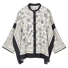 【プレインピープル/PLAIN PEOPLE】のパネルプリントブラウス 人気、トレンドファッション・服の通販 founy(ファニー) ファッション Fashion レディースファッション Fashion for Women トップス・カットソー Cut & Sew Tops シャツ・ブラウス・オフィスカジュアル Elegant Blouses & Button-Ups おすすめ Recommended / Our Picks シルク Silk, 100% Silk スカーフ Scarf, Neckwear セットアップ Set-Up, Coordinated Outfit プリント Print, Printed Pattern ボタニカル Botanical, Floral Pattern ボックス Boxy, Box Shape モダン Modern, Contemporary リラックス Relax, Relaxed Fit 洗える Machine Washable |ID:prp329100004870181