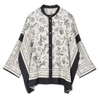 【プレインピープル/PLAIN PEOPLE】のパネルプリントブラウス 人気、トレンドファッション・服の通販 founy(ファニー) ファッション Fashion レディースファッション Fashion for Women トップス・カットソー Cut & Sew Tops シャツ・ブラウス・オフィスカジュアル Elegant Blouses & Button-Ups おすすめ Recommended / Our Picks シルク Silk, 100% Silk スカーフ Scarf, Neckwear セットアップ Set-Up, Coordinated Outfit プリント Print, Printed Pattern ボタニカル Botanical, Floral Pattern ボックス Boxy, Box Shape モダン Modern, Contemporary リラックス Relax, Relaxed Fit 洗える Machine Washable |ID:prp329100004870181