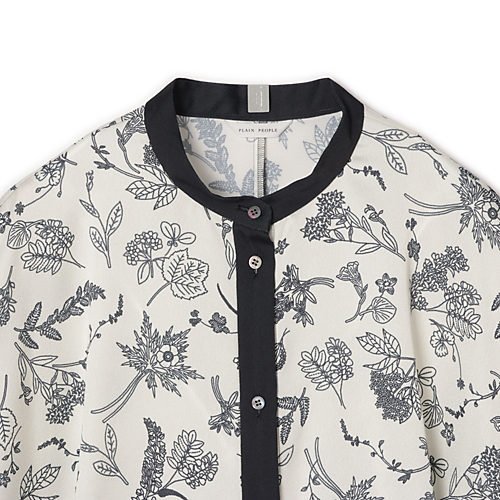 【プレインピープル/PLAIN PEOPLE】のパネルプリントブラウス 人気、トレンドファッション・服の通販 founy(ファニー) 　ファッション　Fashion　レディースファッション　Fashion for Women　トップス・カットソー　Cut & Sew Tops　シャツ・ブラウス・オフィスカジュアル　Elegant Blouses & Button-Ups　おすすめ　Recommended / Our Picks　シルク　Silk, 100% Silk　スカーフ　Scarf, Neckwear　セットアップ　Set-Up, Coordinated Outfit　プリント　Print, Printed Pattern　ボタニカル　Botanical, Floral Pattern　ボックス　Boxy, Box Shape　モダン　Modern, Contemporary　リラックス　Relax, Relaxed Fit　洗える　Machine Washable　other-3|ID: prp329100004870181 ipo3291000000036298598