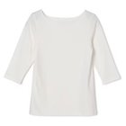 【マルティニーク/martinique】の《定番》フライス5分袖ボートTシャツ ホワイト|ID: prp329100004870705 ipo3291000000036304741