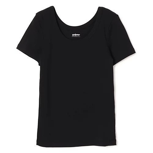 【マルティニーク/martinique】の《定番》フライス半袖Tシャツ インテリア・キッズ・メンズ・レディースファッション・服の通販 founy(ファニー) 　ファッション　Fashion　レディースファッション　Fashion for Women　トップス・カットソー　Cut & Sew Tops　シャツ・ブラウス・オフィスカジュアル　Elegant Blouses & Button-Ups　ロングTシャツ・Tシャツ　Longline T-Shirts & Tees　おすすめ　Recommended / Our Picks　インナー　Innerwear　シェイプ　Shape, Slim Fit　ジャケット　Jacket, Outerwear　ストレッチ　Stretch, Stretchy Fabric　半袖　Short Sleeve, Half Sleeve　定番　Standard, Basic Item　洗える　Machine Washable　ブラック|ID: prp329100004870707 ipo3291000000036304750