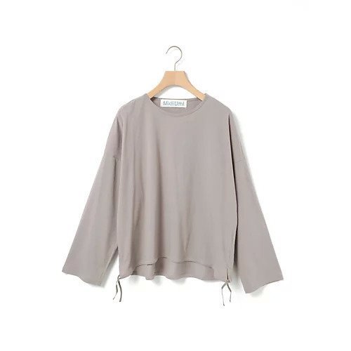 【ミディウミ/MidiUmi】のドローストリングプルオーバー インテリア・キッズ・メンズ・レディースファッション・服の通販 founy(ファニー) 　ファッション　Fashion　レディースファッション　Fashion for Women　トップス・カットソー　Cut & Sew Tops　カジュアルプルオーバー・ニットトップス　Pullovers & Knit Tops / Casual Pullovers　リボン　Ribbon, Bow　ルーズ　Loose, Oversized　ベージュ|ID: prp329100004871572 ipo3291000000036334976