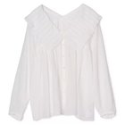 【マルティニーク/martinique】のコットンシフォンプリーツカラーブラウス 人気、トレンドファッション・服の通販 founy(ファニー) ファッション Fashion レディースファッション Fashion for Women トップス・カットソー Cut & Sew Tops シャツ・ブラウス・オフィスカジュアル Elegant Blouses & Button-Ups おすすめ Recommended / Our Picks シンプル Simple, Minimal フェミニン Feminine, Girly フリル Frill, Ruffle 洗える Machine Washable thumbnail ホワイト|ID: prp329100004871576 ipo3291000000036335084