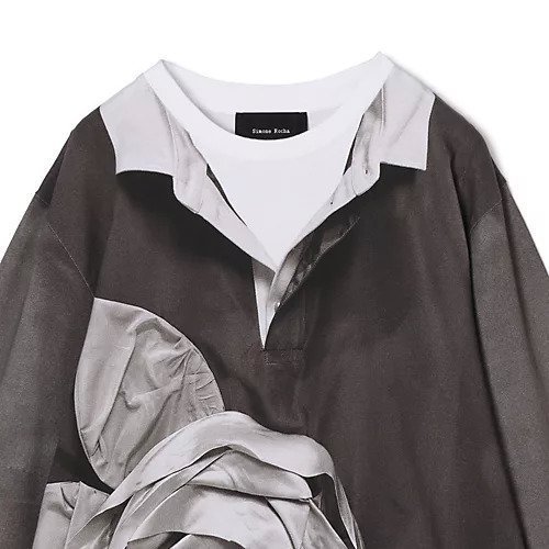 【シモーン ロシャ/SIMONE ROCHA】のROSE RUGBY TROMPE L OEIL PRINT LONG SLEEVE T-SHIRT 人気、トレンドファッション・服の通販 founy(ファニー) ファッション Fashion レディースファッション Fashion for Women トップス・カットソー Cut & Sew Tops シャツ・ブラウス・オフィスカジュアル Elegant Blouses & Button-Ups ロングTシャツ・Tシャツ Longline T-Shirts & Tees グラフィック Graphic, Graphic Design フィット Fit, Slim Fit プリント Print, Printed Pattern リラックス Relax, Relaxed Fit 洗える Machine Washable other-3|ID: prp329100004871577 ipo3291000000036336578