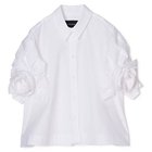 【シモーン ロシャ/SIMONE ROCHA】のCROPPED ROSE PUFF SLEEVE SHIRT 人気、トレンドファッション・服の通販 founy(ファニー) ファッション Fashion レディースファッション Fashion for Women トップス・カットソー Cut & Sew Tops シャツ・ブラウス・オフィスカジュアル Elegant Blouses & Button-Ups コンパクト Compact, Small Size スリーブ Sleeve, Long Sleeve / Short Sleeve ボトム Bottoms, Lower Wear モダン Modern, Contemporary ローズ Rose, Rose Motif 洗える Machine Washable thumbnail WHITE|ID: prp329100004871578 ipo3291000000036335108