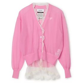 【ミュベール/MUVEIL】 シアーレースカーディガン人気、トレンドファッション・服の通販 founy(ファニー) ファッション Fashion レディースファッション Fashion for Women トップス・カットソー Cut & Sew Tops カーディガン・羽織り Layered Style Cardigans カーディガン Cardigan, Knitwear コンパクト Compact, Small Size バランス Balance, Style Balance ビビッド Vivid, Bright Tone ランジェリー Lingerie, Intimate Wear |ID:prp329100004871582