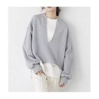 【ウィムガゼット/Whim Gazette】のスウェットVネックプルオーバー2 人気、トレンドファッション・服の通販 founy(ファニー) ファッション Fashion レディースファッション Fashion for Women トップス・カットソー Cut & Sew Tops レディースパーカー・カジュアルフーディー Casual Hoodies & Sweatshirts カジュアルプルオーバー・ニットトップス Pullovers & Knit Tops / Casual Pullovers スウェット・クルーネックトップス Sweatshirts & Crewnecks / Relaxed Fit Sweat Tops Vネックトップス V-Neck Tops / V-Cut Neckline Shirts おすすめ Recommended / Our Picks キャミソール Camisole, Spaghetti Strap Top クロップド Cropped, Short Length スウェット / スエット Sweatshirt, Sweatwear 定番 Standard, Basic Item thumbnail グレー|ID: prp329100004871585 ipo3291000000036321597
