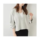 【ウィムガゼット/Whim Gazette】のスウェットVネックプルオーバー2 ライトベージュ|ID: prp329100004871585 ipo3291000000036328555