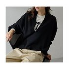 【ウィムガゼット/Whim Gazette】のスウェットVネックプルオーバー2 ブラック|ID: prp329100004871585 ipo3291000000036328558