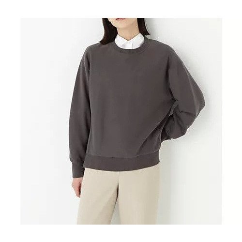 【ヒューマンウーマン/HUMAN WOMAN】のカラートレーナー インテリア・キッズ・メンズ・レディースファッション・服の通販 founy(ファニー) 　ファッション　Fashion　レディースファッション　Fashion for Women　おすすめ　Recommended / Our Picks　イエロー　Yellow　スウェット / スエット　Sweatshirt, Sweatwear　スタンダード　Standard, Basic　トレーナー　Sweatshirt, Trainer　ベーシック　Basic, Essential　ボトム　Bottoms, Lower Wear　チャコール|ID: prp329100004872074 ipo3291000000036328731