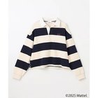 【エニー/ANY】の【Barbie(TM)】ラガーシャツ 人気、トレンドファッション・服の通販 founy(ファニー) ファッション Fashion レディースファッション Fashion for Women トップス・カットソー Cut & Sew Tops シャツ・ブラウス・オフィスカジュアル Elegant Blouses & Button-Ups カットソー Cut and Sewn Top カリフォルニア California, Cali Style キャップ Cap, Baseball Cap クロップド Cropped, Short Length スキッパー Skipper, Open Collar デニム Denim, Jeans Material トレンド Trend, Trending Now 人気 Popular, Best Seller 長袖 Long Sleeve, Full Sleeve フィット Fit, Slim Fit フリル Frill, Ruffle リボン Ribbon, Bow プチプライス・低価格 Affordable / Budget Price おすすめ Recommended / Our Picks thumbnail ネイビーボーダー|ID: prp329100004872075 ipo3291000000036328959