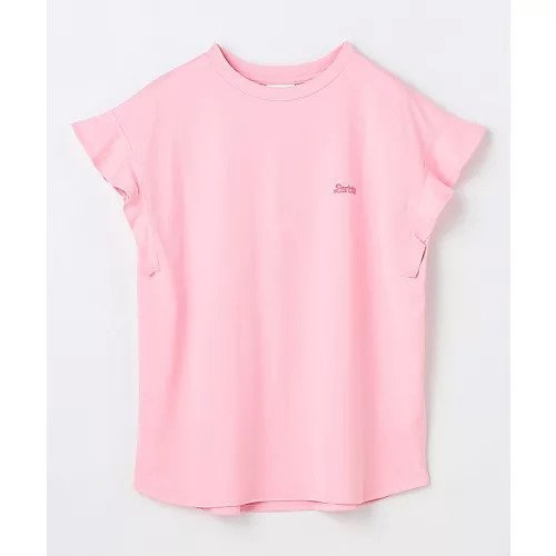 【エニー/ANY】の【Barbie(TM)】フリルTシャツ 人気、トレンドファッション・服の通販 founy(ファニー) 　ファッション　Fashion　レディースファッション　Fashion for Women　トップス・カットソー　Cut & Sew Tops　シャツ・ブラウス・オフィスカジュアル　Elegant Blouses & Button-Ups　ロングTシャツ・Tシャツ　Longline T-Shirts & Tees　イラスト　Illustration　カットソー　Cut and Sewn Top　カリフォルニア　California, Cali Style　キャップ　Cap, Baseball Cap　スリーブ　Sleeve, Long Sleeve / Short Sleeve　デニム　Denim, Jeans Material　人気　Popular, Best Seller　フリル　Frill, Ruffle　プリント　Print, Printed Pattern　半袖　Short Sleeve, Half Sleeve　リボン　Ribbon, Bow　プチプライス・低価格　Affordable / Budget Price　おすすめ　Recommended / Our Picks　エレガント 上品　Elegant　 other-1|ID: prp329100004872076 ipo3291000000036328963