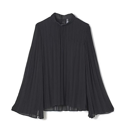 【コルピエロ/Col Pierrot】のプリーツブラウス 人気、トレンドファッション・服の通販 founy(ファニー) 　ファッション　Fashion　レディースファッション　Fashion for Women　トップス・カットソー　Cut & Sew Tops　シャツ・ブラウス・オフィスカジュアル　Elegant Blouses & Button-Ups　インナー　Innerwear　スタンド　Stand Collar, Upright Stand　スリーブ　Sleeve, Long Sleeve / Short Sleeve　フレア　Flare, Flared　プリーツ　Pleats, Pleated　モダン　Modern, Contemporary　 other-1|ID: prp329100004876999 ipo3291000000036378223