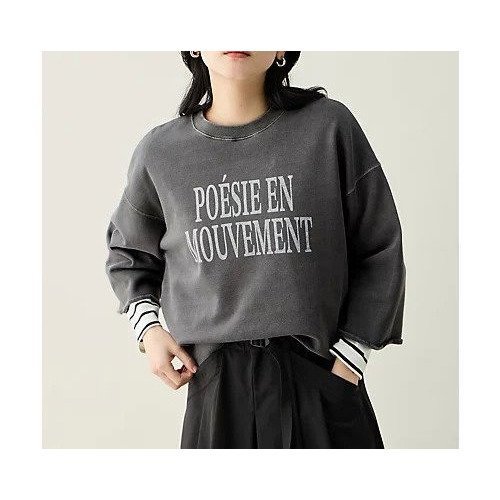 【エニー/ANY】のピグメントロゴスウェット 人気、トレンドファッション・服の通販 founy(ファニー) 　ファッション　Fashion　レディースファッション　Fashion for Women　トップス・カットソー　Cut & Sew Tops　レディースパーカー・カジュアルフーディー　Casual Hoodies & Sweatshirts　スウェット・クルーネックトップス　Sweatshirts & Crewnecks / Relaxed Fit Sweat Tops　アクセサリー　Fashion Accessories　インナー　Innerwear　ショート　Short, Short Length　長袖　Long Sleeve, Full Sleeve　おすすめ　Recommended / Our Picks　other-2|ID: prp329100004877002 ipo3291000000036378257