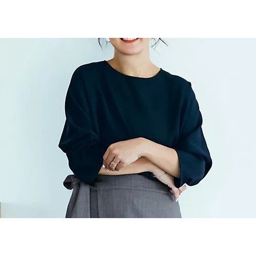 【デミルクス ビームス/Demi-Luxe BEAMS】の【洗える】ブラウスライクトップス.M 人気、トレンドファッション・服の通販 founy(ファニー) 　ファッション　Fashion　レディースファッション　Fashion for Women　トップス・カットソー　Cut & Sew Tops　シャツ・ブラウス・オフィスカジュアル　Elegant Blouses & Button-Ups　サテン　Satin, Glossy Fabric　シンプル　Simple, Minimal　リラックス　Relax, Relaxed Fit　洗える　Machine Washable　other-3|ID: prp329100004877440 ipo3291000000036383924