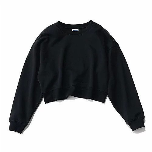 【ゴート/GOAT】の【Marisol別注】SWEAT TOPS インテリア・キッズ・メンズ・レディースファッション・服の通販 founy(ファニー) 　ファッション　Fashion　レディースファッション　Fashion for Women　トップス・カットソー　Cut & Sew Tops　レディースパーカー・カジュアルフーディー　Casual Hoodies & Sweatshirts　スウェット・クルーネックトップス　Sweatshirts & Crewnecks / Relaxed Fit Sweat Tops　シンプル　Simple, Minimal　スウェット / スエット　Sweatshirt, Sweatwear　バランス　Balance, Style Balance　別注　Limited Edition, Custom Order　定番　Standard, Basic Item　洗える　Machine Washable　ブラック|ID: prp329100004877441 ipo3291000000036383934