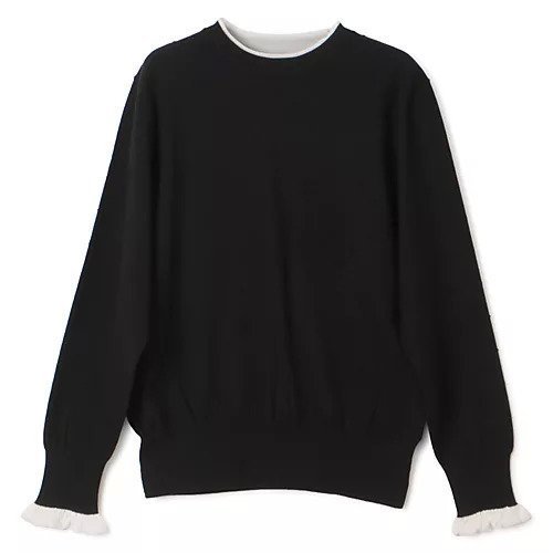 【ペールジュート/Pale Jute】のdots knit PO インテリア・キッズ・メンズ・レディースファッション・服の通販 founy(ファニー) 　ファッション　Fashion　レディースファッション　Fashion for Women　トップス・カットソー　Cut & Sew Tops　ニット　Knit Tops & Sweaters　ドット　Polka Dot, Dot Pattern　定番　Standard, Basic Item　春　Spring　洗える　Machine Washable　秋　Autumn　BLACK×WHITE|ID: prp329100004877449 ipo3291000000036383970