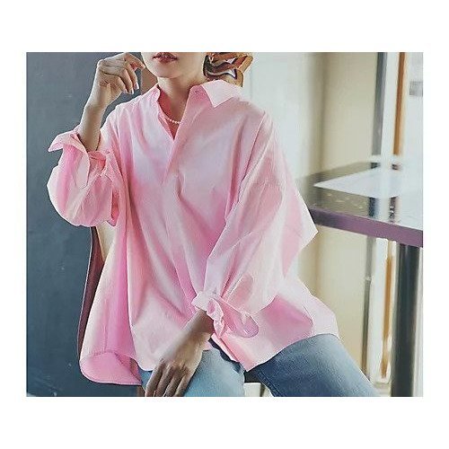 【トゥエルブクローゼット/12closet】の【DEAR DAYS】【洗える】バックフレアオーバーシャツ 人気、トレンドファッション・服の通販 founy(ファニー) 　ファッション　Fashion　レディースファッション　Fashion for Women　トップス・カットソー　Cut & Sew Tops　シャツ・ブラウス・オフィスカジュアル　Elegant Blouses & Button-Ups　バッグ　Bags　ギャザー　Gathered, Ruffled　ストライプ　Stripe, Striped Pattern　フロント　Front, Front Design　ヨーク　Yoke, Yoke Design　定番　Standard, Basic Item　春　Spring　洗える　Machine Washable　other-3|ID: prp329100004877524 ipo3291000000036384355