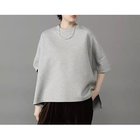 【コグ ザビッグスモーク/COGTHEBIGSMOKE】のNOA T SHIRT 人気、トレンドファッション・服の通販 founy(ファニー) ファッション Fashion レディースファッション Fashion for Women トップス・カットソー Cut & Sew Tops シャツ・ブラウス・オフィスカジュアル Elegant Blouses & Button-Ups ロングTシャツ・Tシャツ Longline T-Shirts & Tees ストレッチ Stretch, Stretchy Fabric スリーブ Sleeve, Long Sleeve / Short Sleeve ハーフ Half, Half-Length バランス Balance, Style Balance フォルム Silhouette, Form ワイド Wide, Wide Fit 夏 Summer thumbnail MID GREY|ID: prp329100004877527 ipo3291000000036384370