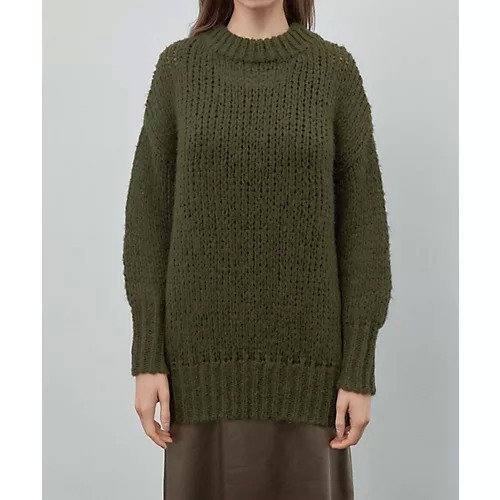 【スタイルデリ/STYLE DELI】のルーズ編みニットプルオーバー インテリア・キッズ・メンズ・レディースファッション・服の通販 founy(ファニー) 　ファッション　Fashion　レディースファッション　Fashion for Women　トップス・カットソー　Cut & Sew Tops　ニット　Knit Tops & Sweaters　カジュアルプルオーバー・ニットトップス　Pullovers & Knit Tops / Casual Pullovers　イエロー　Yellow　インナー　Innerwear　ショルダー　Shoulder, Shoulder Strap　ダメージ　Distressed, Destroyed　ドロップ　Drop Shoulder, Dropped Style　バランス　Balance, Style Balance　防寒　Cold Protection, Winter-Ready　リラックス　Relax, Relaxed Fit　ルーズ　Loose, Oversized　おすすめ　Recommended / Our Picks　カーキ|ID: prp329100004877531 ipo3291000000036384417