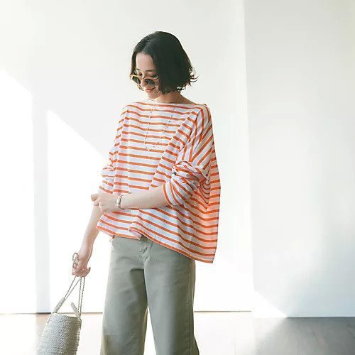 【ウティ/OUTIL】のTORICOT LOCRONAN 人気、トレンドファッション・服の通販 founy(ファニー) 　ファッション　Fashion　レディースファッション　Fashion for Women　コンパクト　Compact, Small Size　ドロップ　Drop Shoulder, Dropped Style　ボーダー　Border, Stripe　洗える　Machine Washable　other-2|ID: prp329100004877533 ipo3291000000036384457