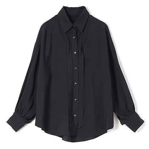 【スアデオ/suadeo】の【大草直子さんコラボ】細ボウブラウス インテリア・キッズ・メンズ・レディースファッション・服の通販 founy(ファニー) 　ファッション　Fashion　レディースファッション　Fashion for Women　トップス・カットソー　Cut & Sew Tops　シャツ・ブラウス・オフィスカジュアル　Elegant Blouses & Button-Ups　とろみ　Fluid, Flowy Fabric　コラボ　Collaboration, Collab　ドレープ　Drape, Draping Fabric　ベーシック　Basic, Essential　ループ　Loop, Loop Knit　レギュラー　Regular, Standard Fit　エレガント 上品　Elegant　洗える　Machine Washable　ネイビー|ID: prp329100004877541 ipo3291000000036384553