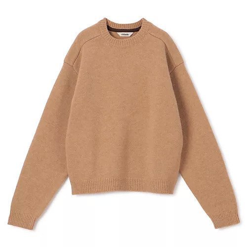 【オブラダ/Oblada】のWILLIAM KNIT インテリア・キッズ・メンズ・レディースファッション・服の通販 founy(ファニー) 　ファッション　Fashion　レディースファッション　Fashion for Women　トップス・カットソー　Cut & Sew Tops　ニット　Knit Tops & Sweaters　デニム　Denim, Jeans Material　人気　Popular, Best Seller　バランス　Balance, Style Balance　プレーン　Plain, Simple　別注　Limited Edition, Custom Order　ミリタリー　Military, Army Style　冬　Winter / This Winter　日本製　Made In Japan　エレガント 上品　Elegant　CAMEL|ID: prp329100004877545 ipo3291000000036384582