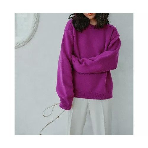 【オブラダ/Oblada】のWILLIAM KNIT 人気、トレンドファッション・服の通販 founy(ファニー) 　ファッション　Fashion　レディースファッション　Fashion for Women　トップス・カットソー　Cut & Sew Tops　ニット　Knit Tops & Sweaters　デニム　Denim, Jeans Material　人気　Popular, Best Seller　バランス　Balance, Style Balance　プレーン　Plain, Simple　別注　Limited Edition, Custom Order　ミリタリー　Military, Army Style　冬　Winter / This Winter　日本製　Made In Japan　エレガント 上品　Elegant　other-2|ID: prp329100004877545 ipo3291000000036384583