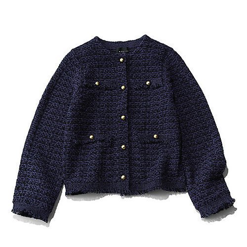【エムセブンデイズ/M7days】の【洗える】ツイードジャケット風ニットカーディガン 人気、トレンドファッション・服の通販 founy(ファニー) 　ファッション　Fashion　レディースファッション　Fashion for Women　カーゴパンツ　Cargo Pants, Utility Pants　カーディガン　Cardigan, Knitwear　ジャケット　Jacket, Outerwear　ツイード　Twill, Twill Weave　デニム　Denim, Jeans Material　フリンジ　Fringe, Tassel　ポケット　Pocket, Pocket Detail　ミックス　Mix, Mixed Style　メタル　Metal, Metal Parts　ビジネス 仕事 通勤　Business / Work / Commuting　洗える　Machine Washable　 other-1|ID: prp329100004877553 ipo3291000000036384655