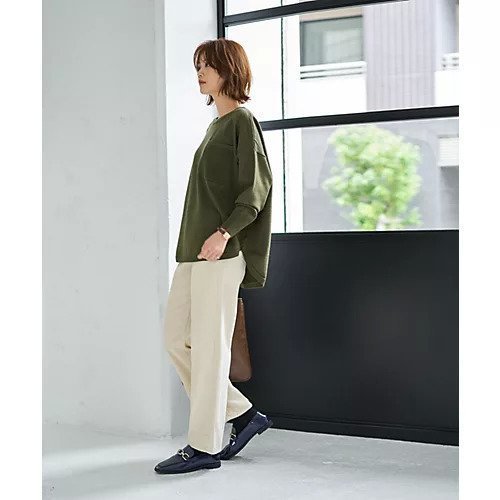 【スタイルデリ/STYLE DELI】の胸ポケット裾ラウンドニットトップス 人気、トレンドファッション・服の通販 founy(ファニー) 　ファッション　Fashion　レディースファッション　Fashion for Women　トップス・カットソー　Cut & Sew Tops　ニット　Knit Tops & Sweaters　カットソー　Cut and Sewn Top　軽量　Lightweight, Ultra Light　シンプル　Simple, Minimal　ストレート　Straight, Straight Cut　スリット　Slit, Slit Detail　長袖　Long Sleeve, Full Sleeve　パターン　Pattern, Design Print　フォルム　Silhouette, Form　ポケット　Pocket, Pocket Detail　ミドル　Middle Length, Mid Height　ラウンド　Round, Round Neck　ワイド　Wide, Wide Fit　冬　Winter / This Winter　other-3|ID: prp329100004877582 ipo3291000000036385000
