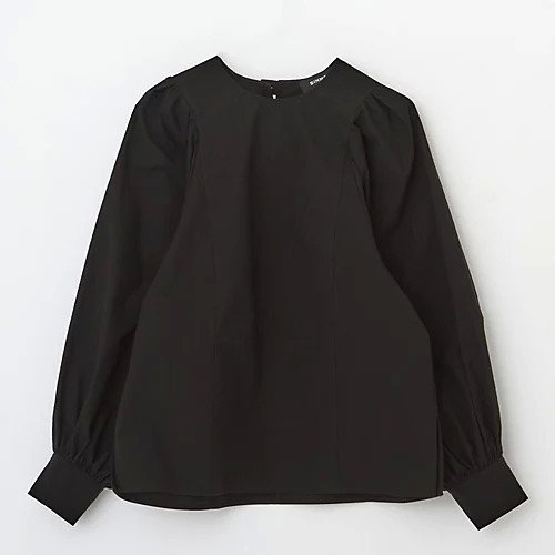 【シンメ/SINME】のSINME 10th anniversary 板谷由夏 石田ゆり子 collaboration shirt(ボリュームシャツ ) インテリア・キッズ・メンズ・レディースファッション・服の通販 founy(ファニー) 　ファッション　Fashion　レディースファッション　Fashion for Women　トップス・カットソー　Cut & Sew Tops　シャツ・ブラウス・オフィスカジュアル　Elegant Blouses & Button-Ups　ウォッシュ　Washed Finish　ギャザー　Gathered, Ruffled　フロント　Front, Front Design　ヴィンテージ　Vintage Style　夏　Summer　洗える　Machine Washable　ブラック|ID: prp329100004877585 ipo3291000000036385016