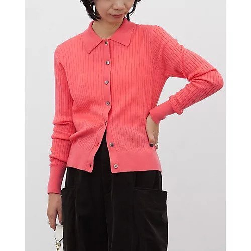 【エムセブンデイズ/M7days】の襟つきリブニット 人気、トレンドファッション・服の通販 founy(ファニー) 　ファッション　Fashion　レディースファッション　Fashion for Women　トップス・カットソー　Cut & Sew Tops　ニット　Knit Tops & Sweaters　カーディガン　Cardigan, Knitwear　トレンド　Trend, Trending Now　バランス　Balance, Style Balance　フィット　Fit, Slim Fit　リブニット　Rib Knit, Ribbed Knit　ワイド　Wide, Wide Fit　ワイドリブ　Wide Rib, Wide Ribbed Knit　人気　Popular, Best Seller　other-3|ID: prp329100004877593 ipo3291000000036385061