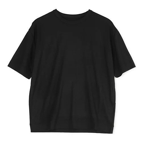 【スローン/SLOANE】の【洗える】ウール天竺ニットTシャツ インテリア・キッズ・メンズ・レディースファッション・服の通販 founy(ファニー) 　ファッション　Fashion　レディースファッション　Fashion for Women　トップス・カットソー　Cut & Sew Tops　ニット　Knit Tops & Sweaters　シャツ・ブラウス・オフィスカジュアル　Elegant Blouses & Button-Ups　ロングTシャツ・Tシャツ　Longline T-Shirts & Tees　エレガント 上品　Elegant　洗える　Machine Washable　秋　Autumn　クッション　Cushion, Throw Pillow　抗菌　Antibacterial, Bacteria-Resistant　ストレッチ　Stretch, Stretchy Fabric　とろみ　Fluid, Flowy Fabric　ドレープ　Drape, Draping Fabric　なめらか　Smooth, Silky Texture　バランス　Balance, Style Balance　ボトム　Bottoms, Lower Wear　夏　Summer　ブラック|ID: prp329100004877603 ipo3291000000036385124