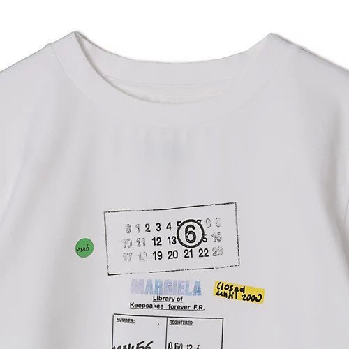【エムエム6 メゾン マルタン マルジェラ/MM6 Maison Martin Margiela】のT-SHIRT 人気、トレンドファッション・服の通販 founy(ファニー) 　ファッション　Fashion　レディースファッション　Fashion for Women　トップス・カットソー　Cut & Sew Tops　シャツ・ブラウス・オフィスカジュアル　Elegant Blouses & Button-Ups　ロングTシャツ・Tシャツ　Longline T-Shirts & Tees　グラフィック　Graphic, Graphic Design　洗える　Machine Washable　other-3|ID: prp329100004877607 ipo3291000000036385290