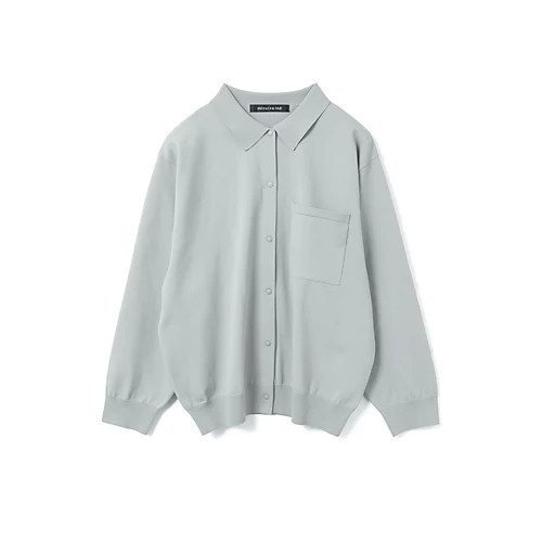 【ミズイロ インド/mizuiro ind】のシャツカーディガン インテリア・キッズ・メンズ・レディースファッション・服の通販 founy(ファニー) 　ファッション　Fashion　レディースファッション　Fashion for Women　トップス・カットソー　Cut & Sew Tops　カーディガン・羽織り　Layered Style Cardigans　シャツ・ブラウス・オフィスカジュアル　Elegant Blouses & Button-Ups　カーディガン　Cardigan, Knitwear　フロント　Front, Front Design　ポケット　Pocket, Pocket Detail　ポロシャツ　Polo Shirt, Collared Tee　定番　Standard, Basic Item　ライトグレー|ID: prp329100004877613 ipo3291000000036385313