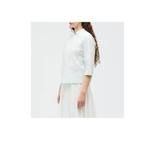 【ミズイロ インド/mizuiro ind】のレースシノワズリシャツ 人気、トレンドファッション・服の通販 founy(ファニー) 　ファッション　Fashion　レディースファッション　Fashion for Women　トップス・カットソー　Cut & Sew Tops　シャツ・ブラウス・オフィスカジュアル　Elegant Blouses & Button-Ups　アンティーク　Antique-Inspired　シンプル　Simple, Minimal　スカラップ　Scallop, Scalloped Edge　レース　Lace, Lace Fabric　エレガント 上品　Elegant　無地　Plain, Solid Color　other-3|ID: prp329100004877615 ipo3291000000036385329