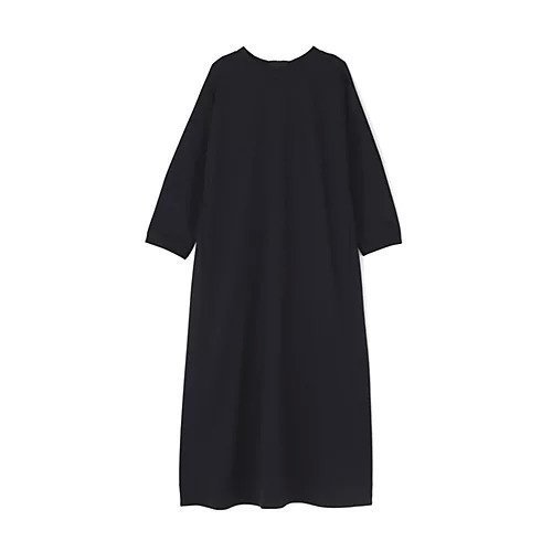 【ヒューマンウーマン/HUMAN WOMAN】のジャージードルマンスリーブAラインワンピース インテリア・キッズ・メンズ・レディースファッション・服の通販 founy(ファニー) 　ファッション　Fashion　レディースファッション　Fashion for Women　ワンピース　Dresses　Aラインワンピース・フレアシルエット　A-Line Dresses / Flared Silhouette Dresses　スタンダード　Standard, Basic　ネイビー|ID: prp329100004877618 ipo3291000000036385392