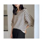 【エニー/ANY】の【8色展開】Vネックデイリーニット 人気、トレンドファッション・服の通販 founy(ファニー) ファッション Fashion レディースファッション Fashion for Women トップス・カットソー Cut & Sew Tops ニット Knit Tops & Sweaters Vネックトップス V-Neck Tops / V-Cut Neckline Shirts おすすめ Recommended / Our Picks ストレッチ Stretch, Stretchy Fabric タートルネック Turtleneck, High Neck ボトム Bottoms, Lower Wear ボーダー Border, Stripe 洗える Machine Washable thumbnail ベージュ×ブラック|ID: prp329100004877635 ipo3291000000036385494