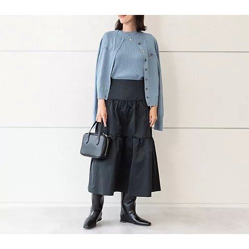 【エムセブンデイズ/M7days】のラメリブクルーネックニット 人気、トレンドファッション・服の通販 founy(ファニー) 　ファッション　Fashion　レディースファッション　Fashion for Women　トップス・カットソー　Cut & Sew Tops　ニット　Knit Tops & Sweaters　カーディガン　Cardigan, Knitwear　シルバー　Silver, Metallic Silver　シンプル　Simple, Minimal　バランス　Balance, Style Balance　フィット　Fit, Slim Fit　ボトム　Bottoms, Lower Wear　リブニット　Rib Knit, Ribbed Knit　ワイドリブ　Wide Rib, Wide Ribbed Knit　エレガント 上品　Elegant　other-2|ID: prp329100004877652 ipo3291000000036385604