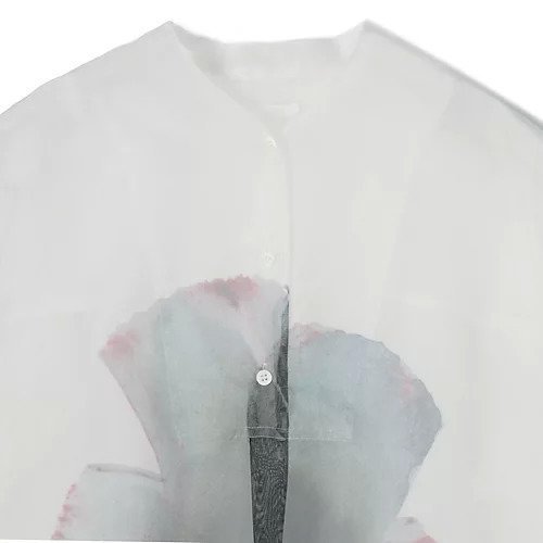 【テルマ/TELMA】のPrinted Sheer Shirt 人気、トレンドファッション・服の通販 founy(ファニー) ファッション Fashion レディースファッション Fashion for Women トップス・カットソー Cut & Sew Tops シャツ・ブラウス・オフィスカジュアル Elegant Blouses & Button-Ups 2025年 2025 2025春夏・S/S Spring/Summer 2025 SS25 オーガンジー Organza Fabric タンク Tank Top, Sleeveless Top プリント Print, Printed Pattern モチーフ Motif, Design Theme ラウンド Round, Round Neck 洗える Machine Washable other-3|ID: prp329100004879273 ipo3291000000036408478