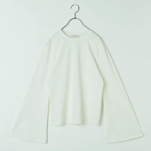 【デミルクス ビームス/Demi-Luxe BEAMS】の【洗える】フレアスリーブ プルオーバー インテリア・キッズ・メンズ・レディースファッション・服の通販 founy(ファニー) https://founy.com/ ファッション Fashion レディースファッション Fashion for Women トップス・カットソー Cut & Sew Tops カジュアルプルオーバー・ニットトップス Pullovers & Knit Tops / Casual Pullovers スリット Slit, Slit Detail スリーブ Sleeve, Long Sleeve / Short Sleeve フェミニン Feminine, Girly フレア Flare, Flared 洗える Machine Washable |ID: prp329100004879275 ipo3291000000036408485